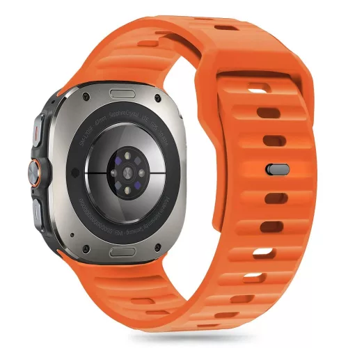 Tech-Protect Silicone Line Szíj Samsung Galaxy Watch Ultra (47mm) - Narancssárga