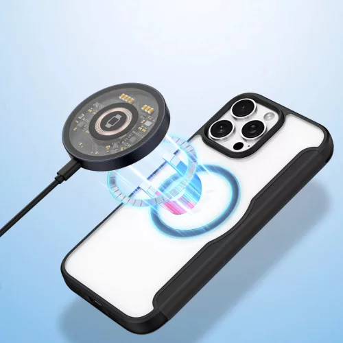 Dux Ducis Skin X Pro Kinyitható MagSafe Fekete tok - iPhone 16 Pro Max