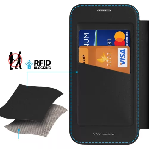 Dux Ducis Skin X Pro Kinyitható MagSafe Fekete tok - iPhone 16 Pro Max