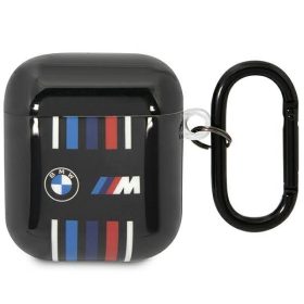 BMW Szilikon Töbsszörösen Csíkos Fekete tok Airpods 1/2