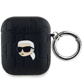   Karl Lagerfeld fekete monogramos Karl fejes tok (Airpods 1/2)