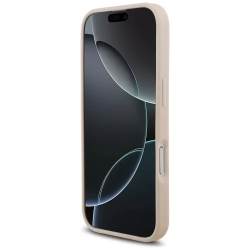iPhone 17, Guess - Hardcase 4G Grained Big and Classic Logo MagSafe tok - Rózsaszín