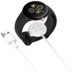   Techsuit - Okosóra Töltő (THC5) - Google Pixel Watch 3-hoz (41 mm, 45 mm) / 2 / Fitbit Ace LTE, USB - Fehér