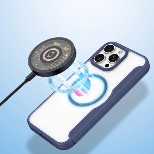 Dux Ducis Skin X Pro Kinyitható MagSafe Kék tok - iPhone 16 Pro