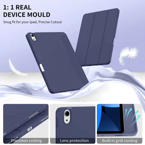 Techsuit – Flex Trifold iPad tok (tolltartóval) – iPad Air 11 (2024) / Air 11 (2025) – Világoskék