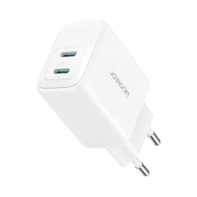  Joyroom JR-TCF12 fali töltő, 2 USB-C porttal, akár 20W teljesítménnyel – fehér