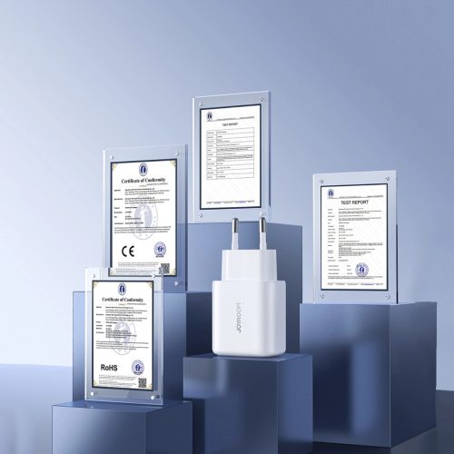 Joyroom JR-TCF12 fali töltő, 2 USB-C porttal, akár 20W teljesítménnyel – fehér