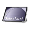 Samsung Galaxy Tab A9 8.7" X110 / X115, Kinyitható mágneses tablet tok, állítható állvánnyal  - szürke - Tech-Protect SmartCase