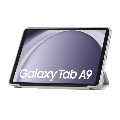 Samsung Galaxy Tab A9 8.7" X110 / X115, Kinyitható mágneses tablet tok, állítható állvánnyal  - szürke - Tech-Protect SmartCase