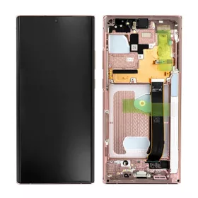   Gyári OEM LCD kijelző, kamera nélkül - Bronz - Samsung Galaxy NOTE 20 Ultra 4G/5G 2020 - SM-N985/N986