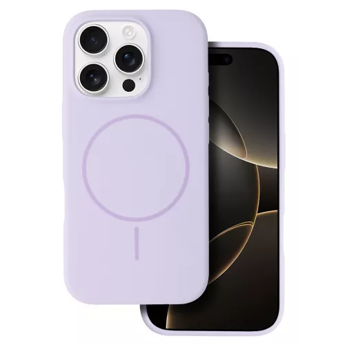 Magsafe Slim Szilikon tok iPhone 15 Pro - Lila