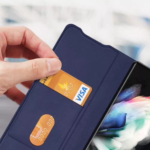 Dux Ducis kinyitható barna tok (Samsung Z Fold 3)