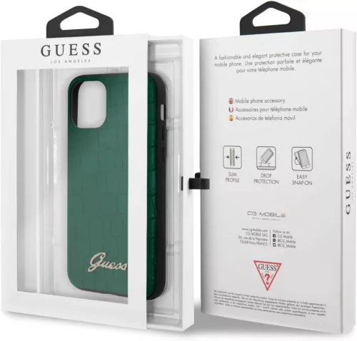 GUESS prémium telefontok iPhone 11 Pro Max - Zöld