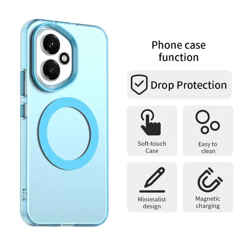 Honor 400 Pro, Ütésálló MagSafe tok, megemelt szélekkel - Kék - Techsuit - CandyCase