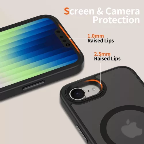 Tech-Protect MagMat MagSafe iPhone 16e Tok - Matt Fekete