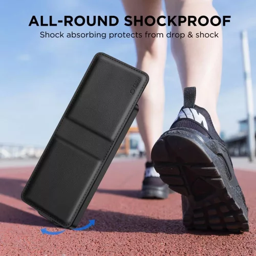 Tech-Protect Wallet kinyitható tok Samsung Galaxy Z Flip 7 - Fekete