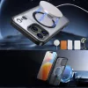Hybrid Armor X tok iPhone 17 Pro Max-hoz MagSafe-kompatibilis kitámasztóval - Fekete