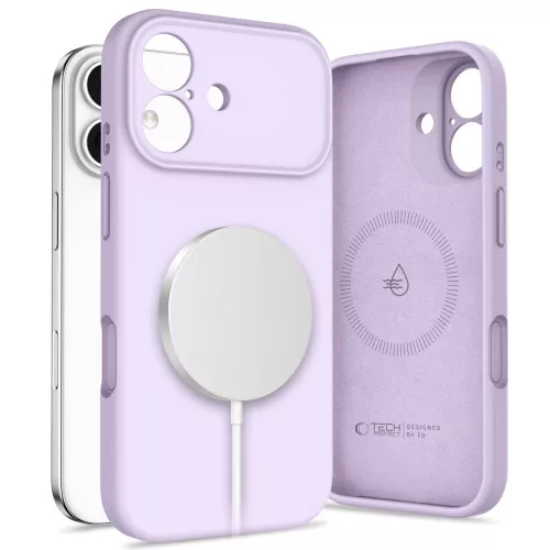 iPhone 17, Tech-Protect Silicone MagSafe tok - Lila