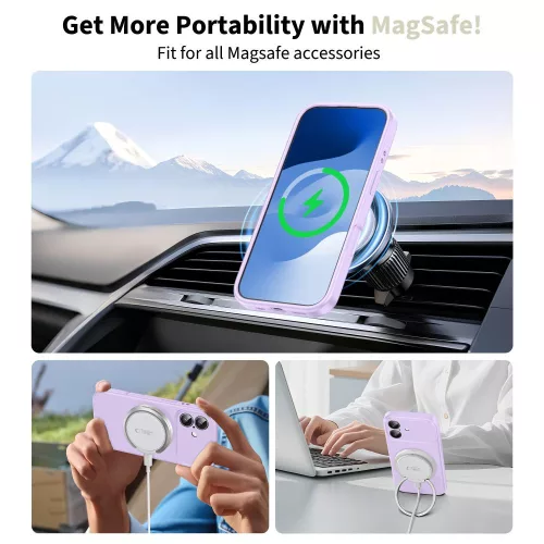 iPhone 17, Tech-Protect Silicone MagSafe tok - Lila