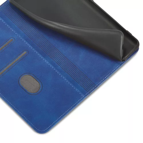 Eco Bőr kinyitható kék tok (Samsung S23)
