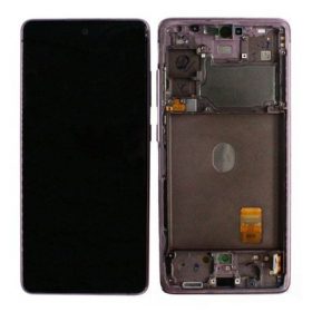   Gyári OEM LCD kijelző - Cloud Lavender (Lila) - Samsung Galaxy S20 FE 4G/5G 2020 - SM-G780/G781