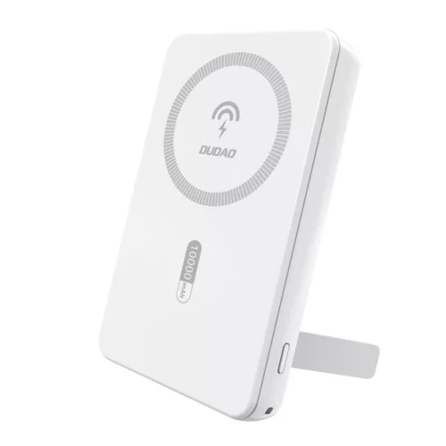 Dudao K14S+ USB-C / MagSafe vezeték nélküli powerbank 20W 10000mAh állvánnyal - fehér