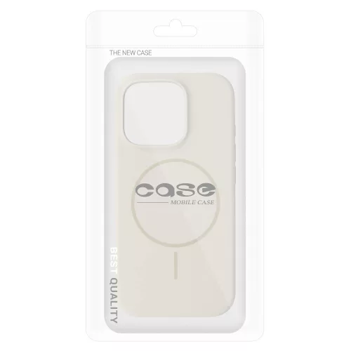 Magsafe Slim Szilikon tok iPhone 14 Pro - Bézs