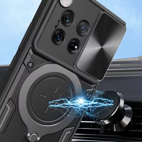 OnePlus 12, Modern ütésálló MagSafe-es tok állvány, kameravédelemmel - Techsuit CamGuard Pro