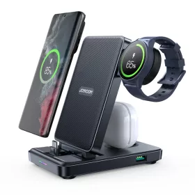   Joyroom JR-WQS01 Samsung Galaxy USB-C 4 az 1-ben Összecsukható Töltőállomás - Fekete