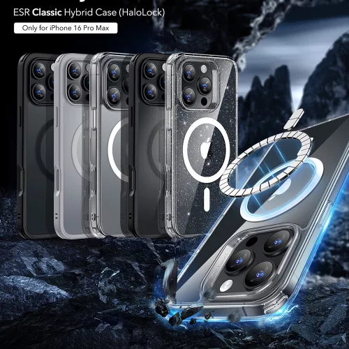 ESR - Classic Hybrid HaloLock - iPhone 16 - Fekete