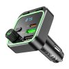 Borofone BC53 Highway FM Transmitter – MP3, Bluetooth, 2xUSB + Type-C, QC 3.0 18W PD 20W (Fekete)
