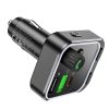 Borofone BC53 Highway FM Transmitter – MP3, Bluetooth, 2xUSB + Type-C, QC 3.0 18W PD 20W (Fekete)