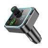 Borofone BC53 Highway FM Transmitter – MP3, Bluetooth, 2xUSB + Type-C, QC 3.0 18W PD 20W (Fekete)