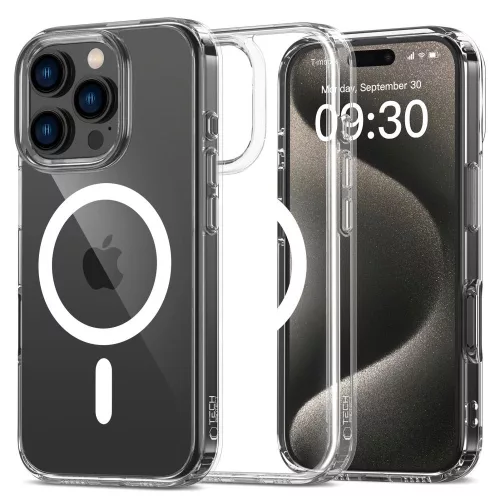 Tech-Protect FlexAir Hybrid MagSafe Tok iPhone 16 Pro - Átlátszó