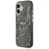 iPhone 17, Guess - Python Pattern, Kígyó mintás MagSafe tok - Fekete