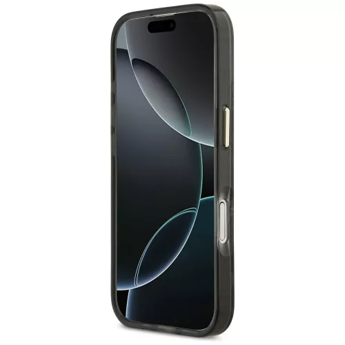 iPhone 17, Guess - Python Pattern, Kígyó mintás MagSafe tok - Fekete