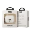 Karl Lagerfeld Fehér Szilikon 3D Karl fejes Airpods Pro 3 tok