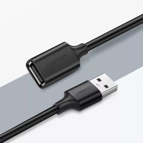 Ugreen USB 2.0 hosszabbító adapter, 0,5 m - fekete