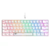 Gamer billentyűzet - USB-C, RGB világítás - Fehér - Havit KB903L