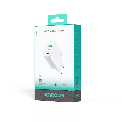 Joyroom JR-TG6 GaN 30 W-os fali töltő – fehér