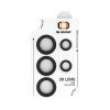 Protect 3D Lens Edzett Üveg Kamera Védő Samsung Galaxy S25 Ultra - Fekete