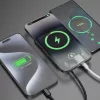 Dudao K14S+ USB-C / MagSafe vezeték nélküli powerbank 20W 10000mAh állvánnyal - fehér