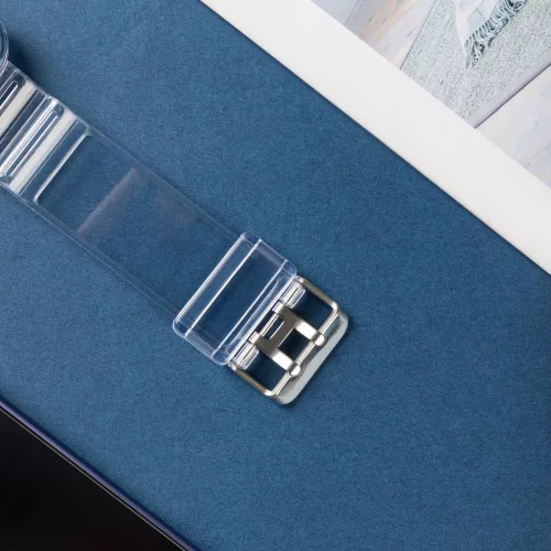 Szilikon Szíj és Tok Apple Watch-hoz - 44 mm - Szürke