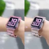 Szilikon Szíj és Tok Apple Watch-hoz - 44 mm - Szürke