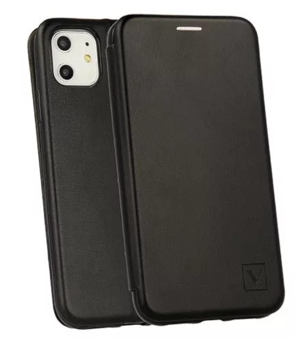 Vennus Kinyitható Kártyatartós tok iPhone 13 - Fekete