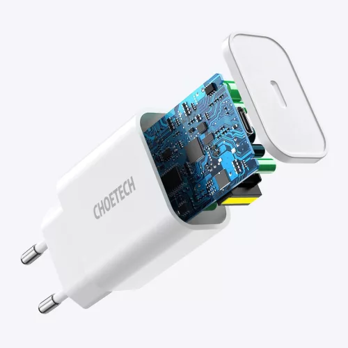 Choetech USB Type C 20W Power Delivery 3A Fali Töltő adapter 