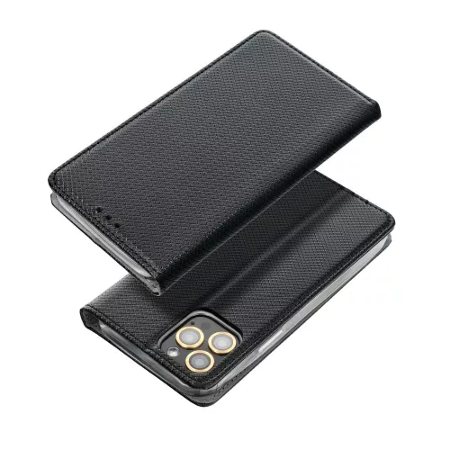 SMART CASE Kinyitható Kártyatartós tok iPhone 13 Pro Max - Fekete