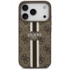 iPhone 17 Pro, Guess Hardcase 4G Printed Stripes MagSafe tok - Barna
