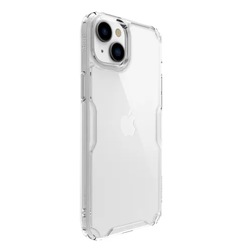 Nillkin Nature Pro szilikon ütésálló átlátszó-fehér tok - iPhone 15 Pro
