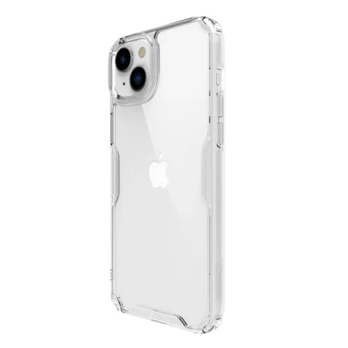 Nillkin Nature Pro szilikon ütésálló átlátszó-fehér tok - iPhone 15 Pro